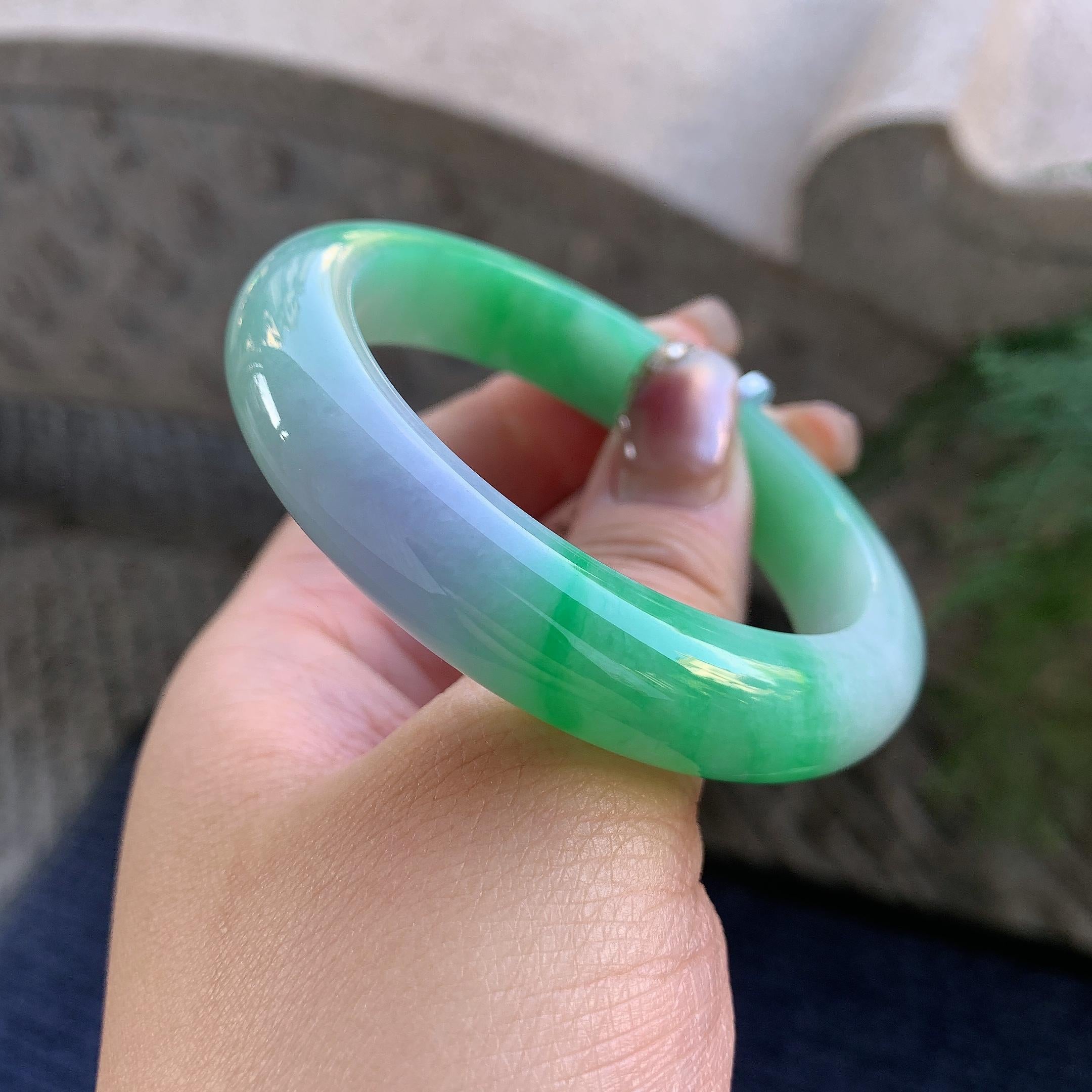 细糯种春彩平安镯（51.7mm）（yc294667）