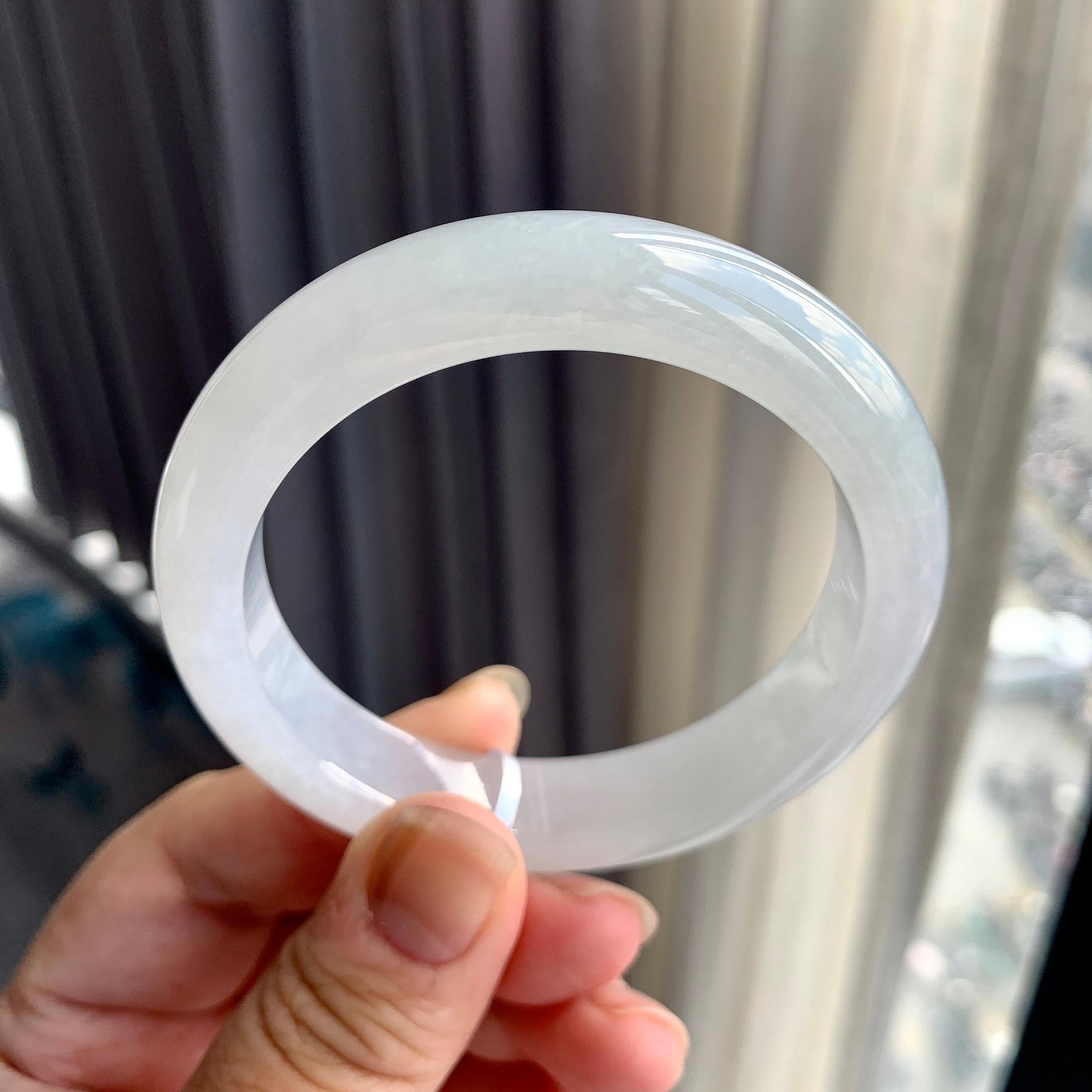 细糯种无色平安镯（55.2mm）（yc225080）