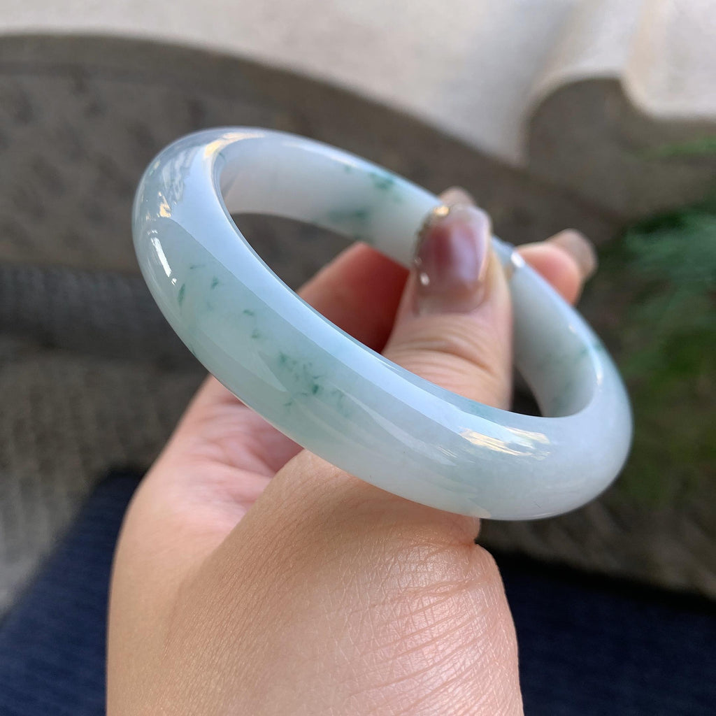 细糯种飘花平安镯（55.2mm）（yc294655）