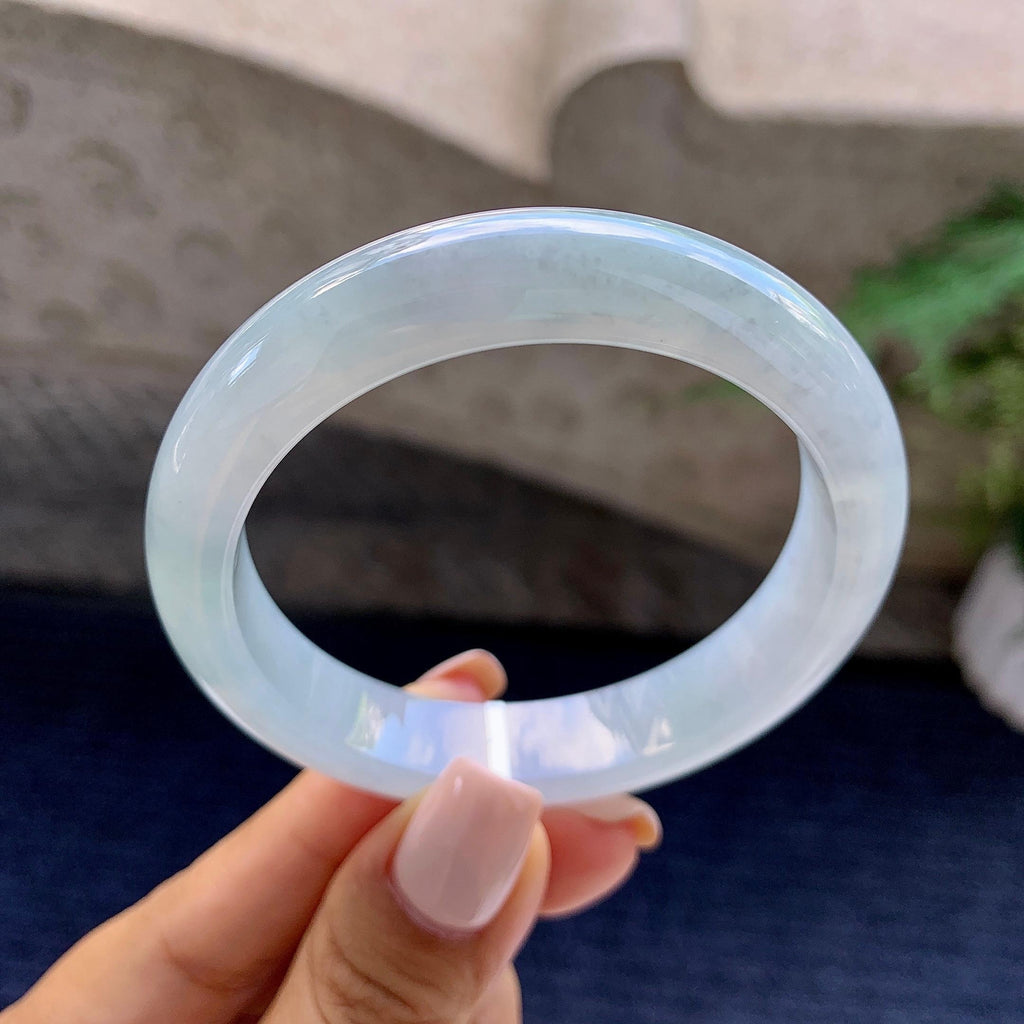 细糯种带底色平安镯（53.5mm）（yc223956）