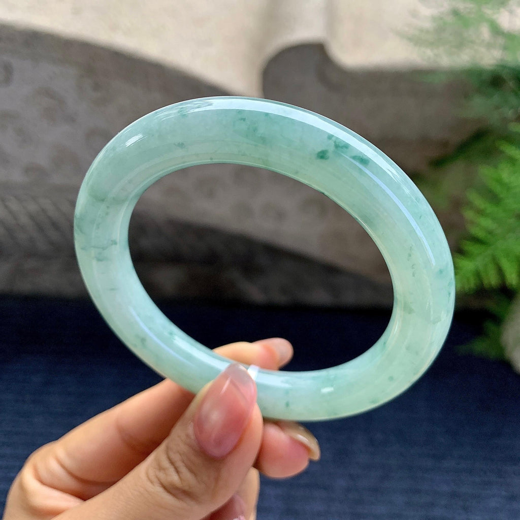 细糯种飘花圆条手镯（55.4mm）（yc280864）