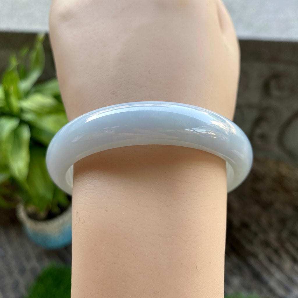 细糯种淡晴底平安镯（56.8mm）（yc311869）