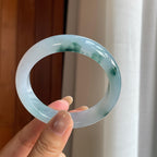 糯冰飘花翡翠平安镯（56.5mm）（yc415366）