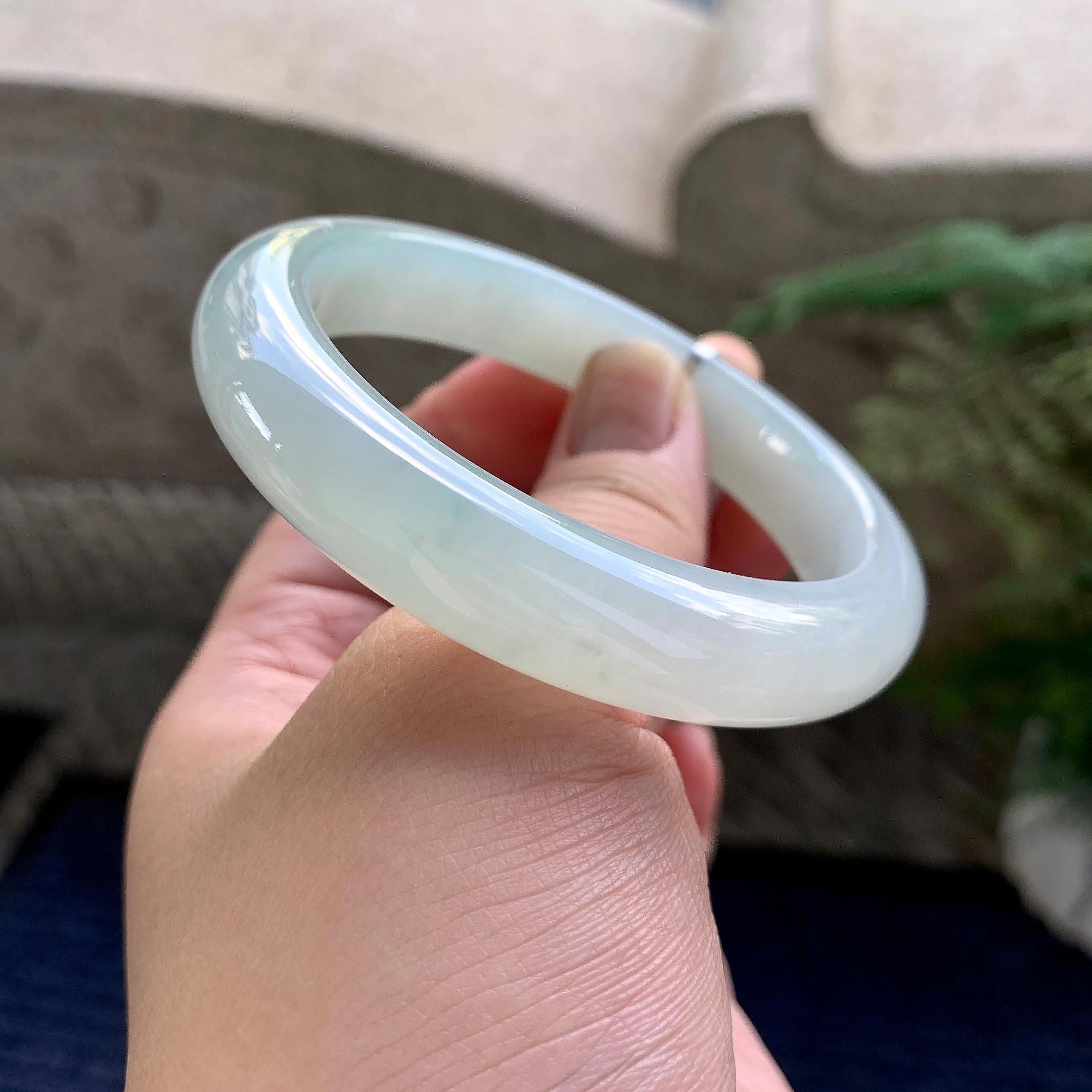 细糯种晴底平安镯（55.5mm）（yc226064）