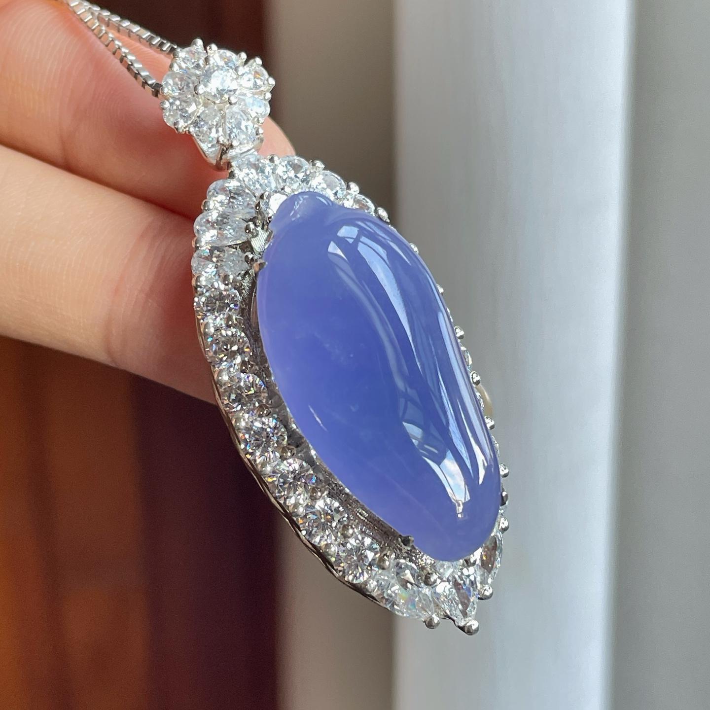 铜托糯冰紫罗兰翡翠福瓜（yc270311）