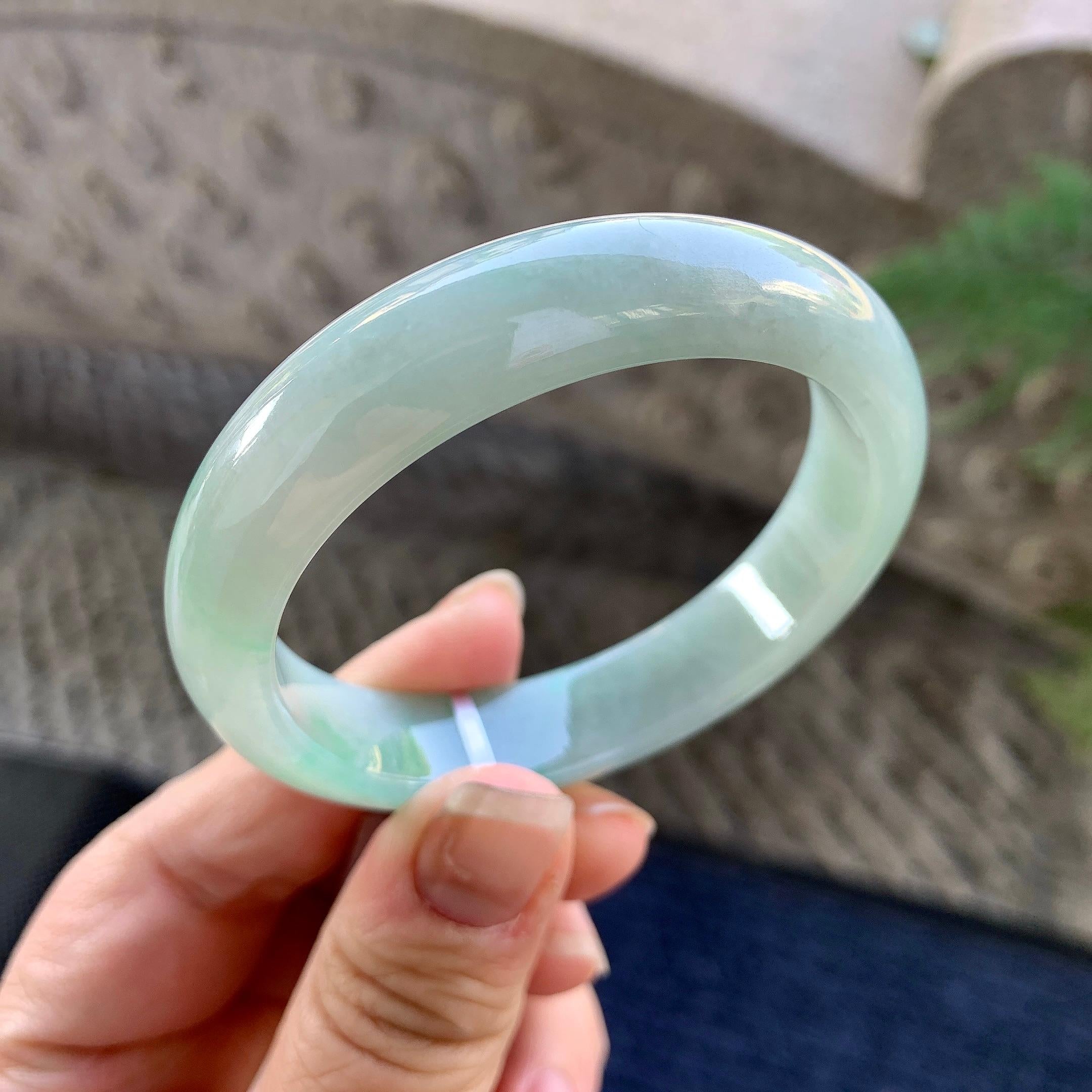细糯种晴底黄翡贵妃手镯（51mm）（yc305691）
