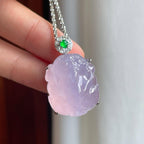 18k金钻镶冰种粉春貔貅戒指（yc253144）