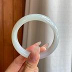 糯冰淡底色翡翠平安（57.6mm）（yc283268）