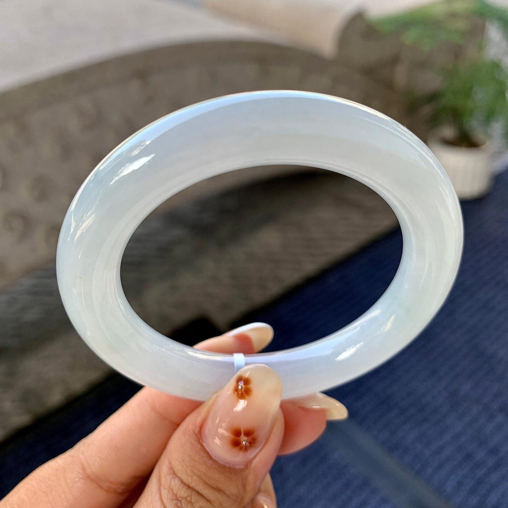 细糯种带底色圆条手镯（49.6mm）（yc249428）