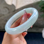 大圈口       细糯种带底色正圈58圈        天然缅甸A货翡翠（yc444715）