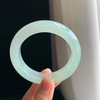冰种晴底翡翠平安镯（56mm)（yc323804）