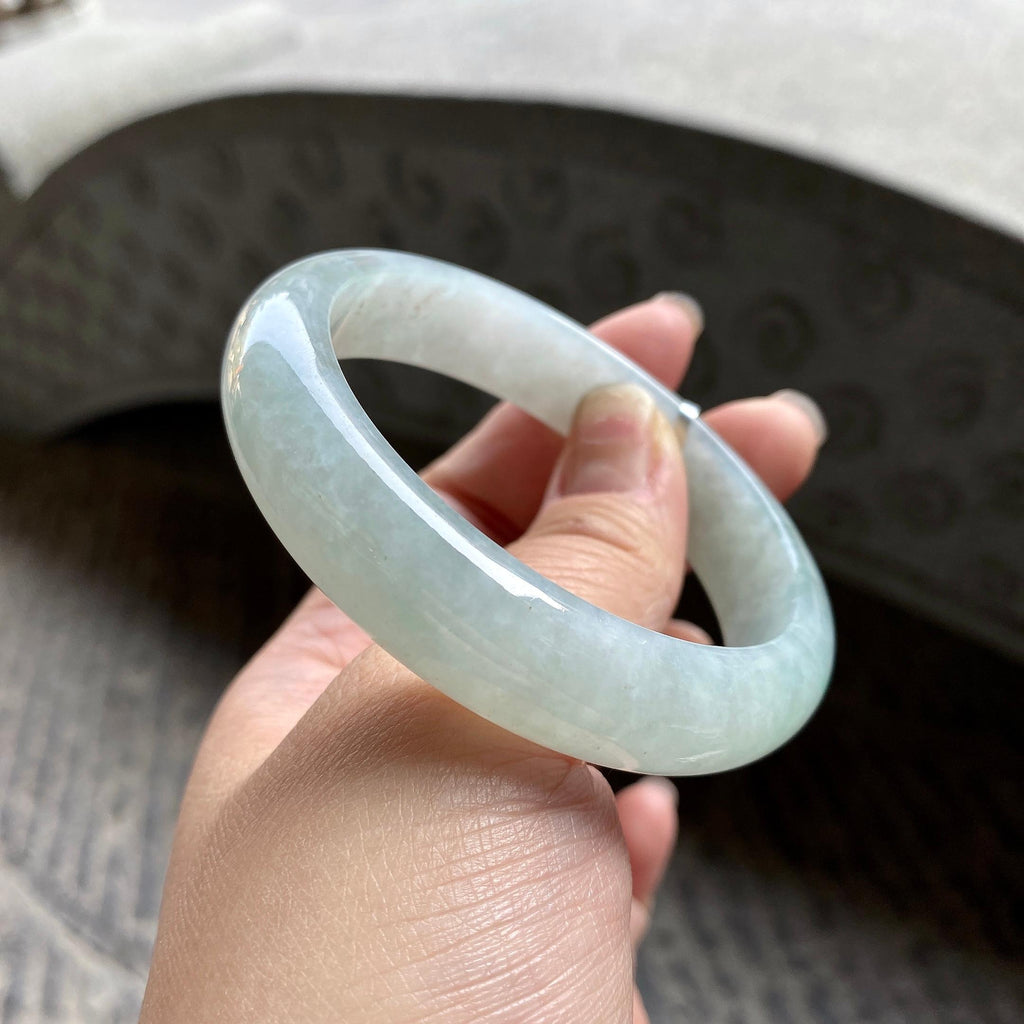 糯种淡晴底平安镯（56.8mm）（yc311872）