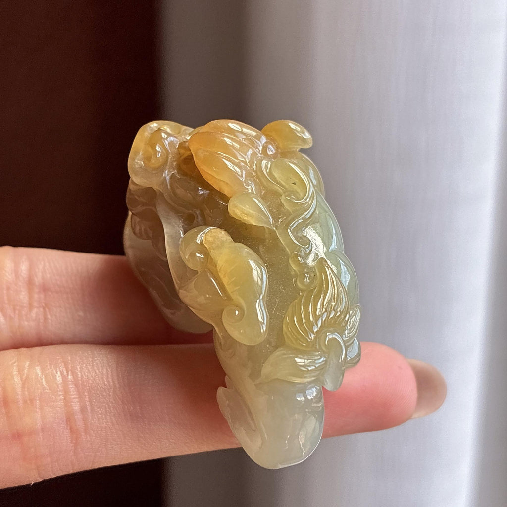 糯冰黄翡貔貅（yc711665）