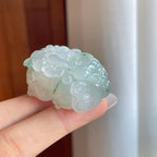 糯冰带飘花翡翠貔貅（yc269025）