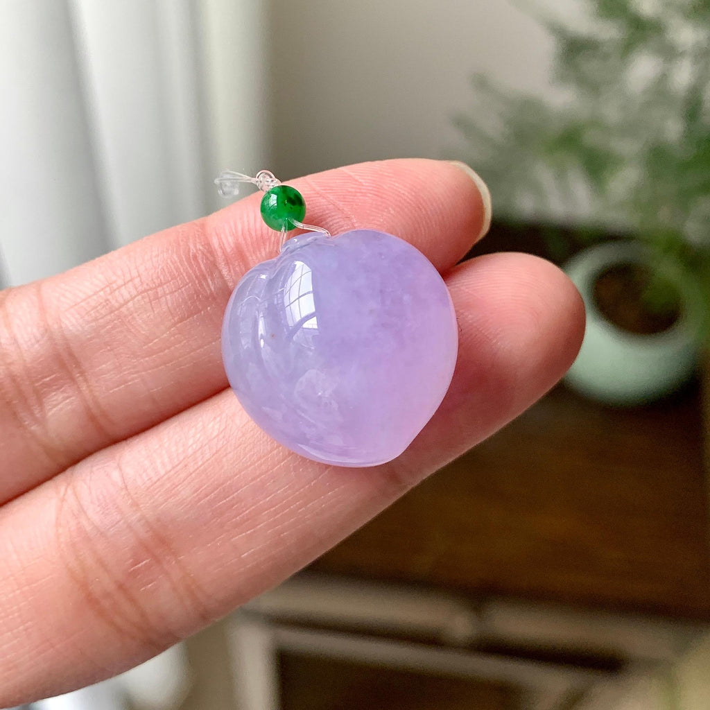 细糯种紫罗兰寿桃吊坠（yc248214）