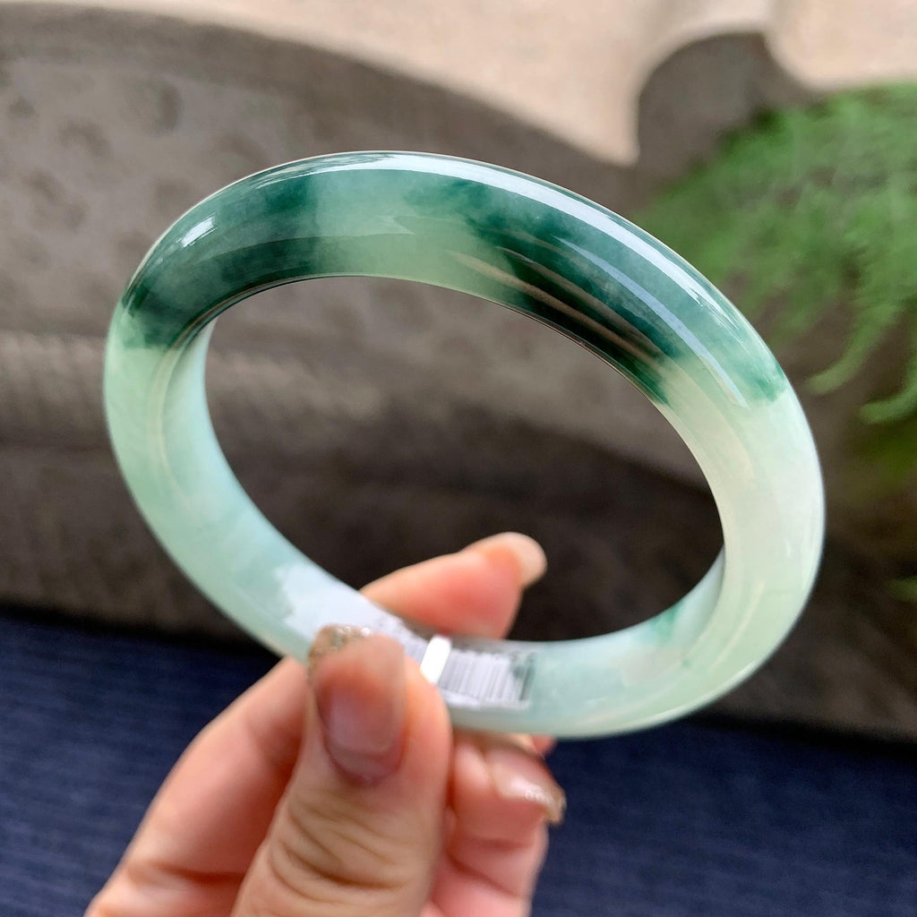 细糯种飘花平安镯（58.6mm）（yc297965）
