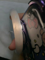 细糯种带底色洒金圆条手镯（56.3mm）（yc257211）