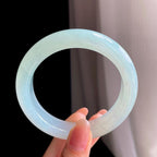 冰种晴底翡翠平安镯(58.2mm)（yc363419）