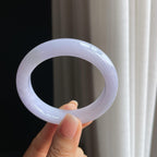 糯冰紫罗兰翡翠平安镯（53.2mm)（yc397131）