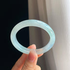 冰种淡春彩翡翠贵妃镯（53mm）（yc316820）