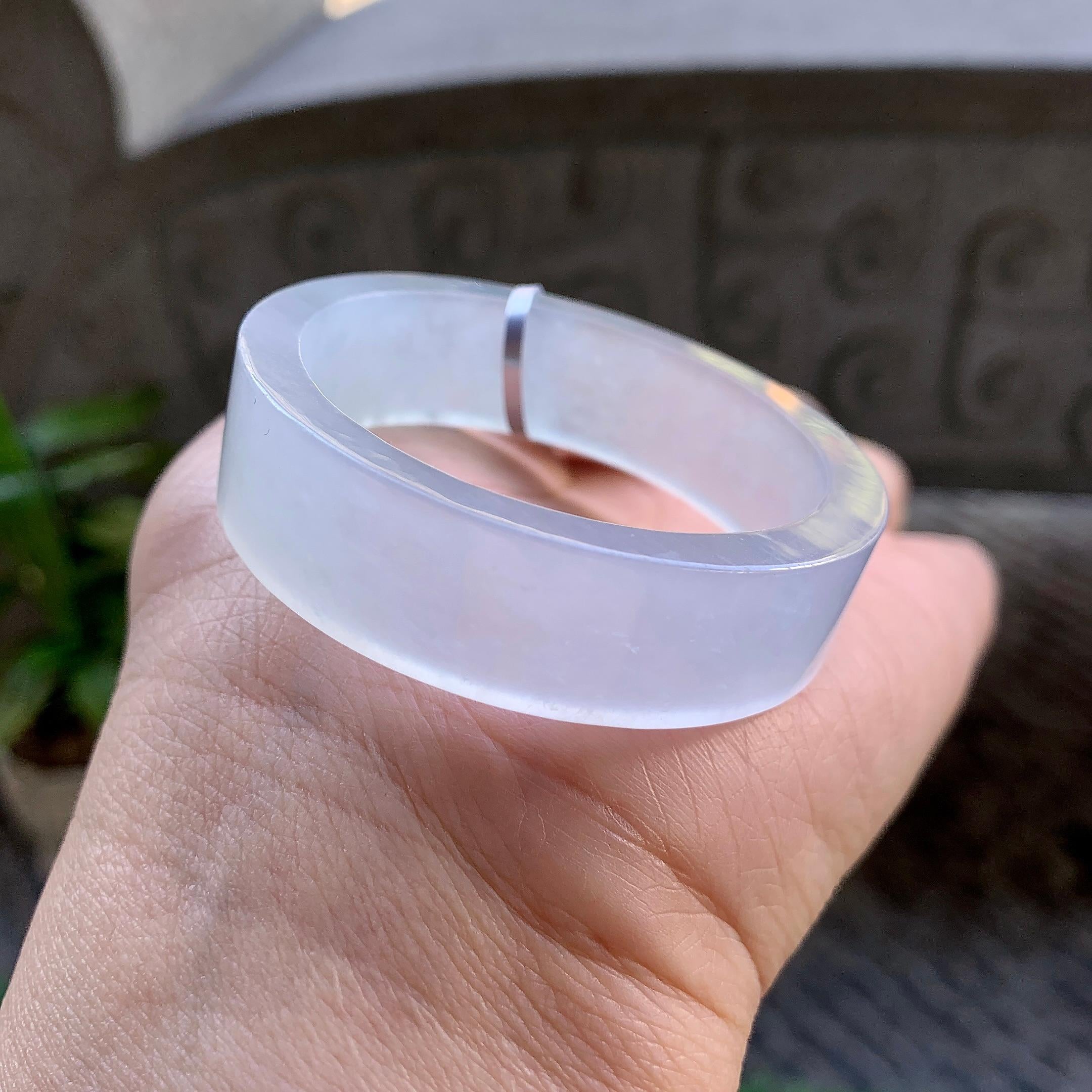 糯冰种无色童镯（44.3mm）（yc307300）