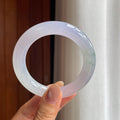 冰种淡春底翡翠圆条手镯（54.5mm）（yc424276）
