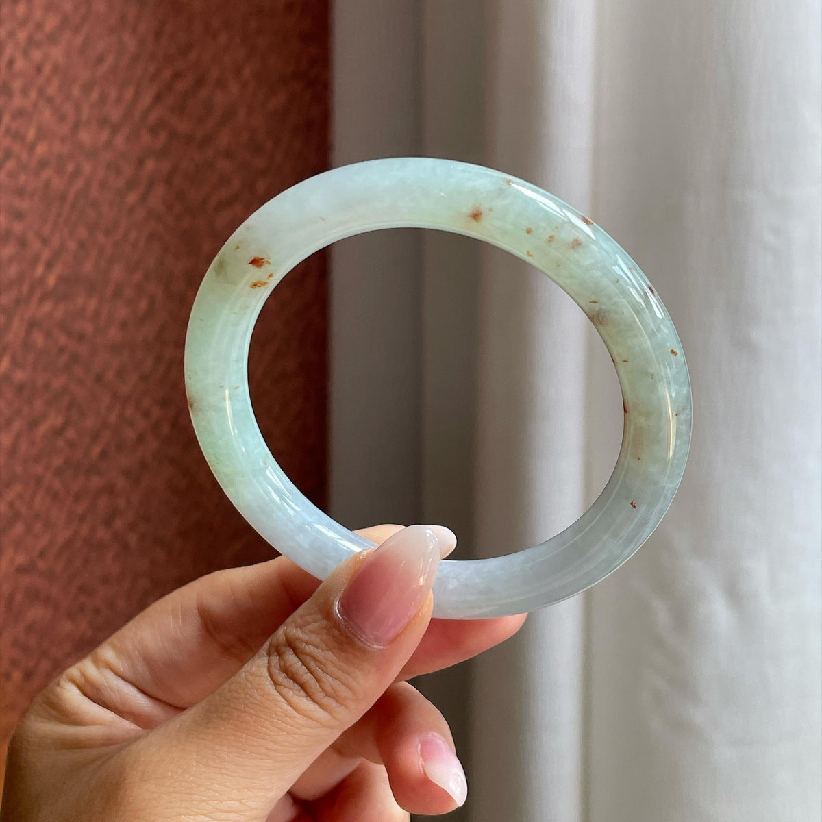 细糯冰黄翡特色圆条手镯 54圈（yc727954）