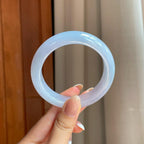 糯冰紫罗兰翡翠平安镯（56mm)（yc374595）