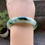 细糯种飘花贵妃手镯（55mm）（yc243899）