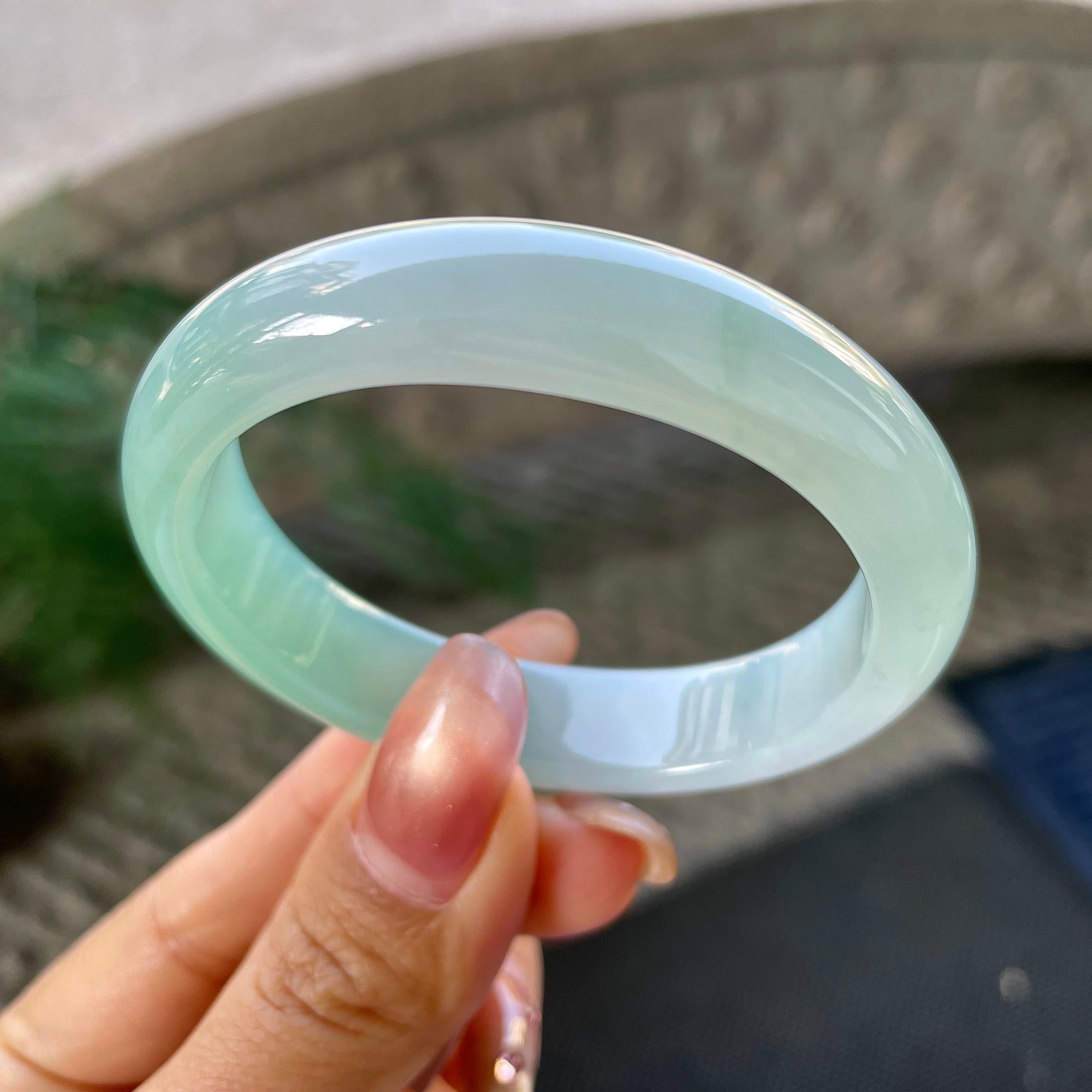 细糯种翠绿贵妃手镯（51.1mm）（yc305685）