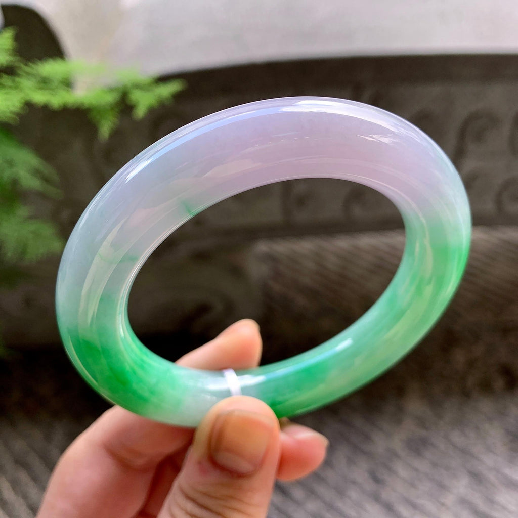 细糯种春彩圆条手镯（56.5mm）（yc202379）
