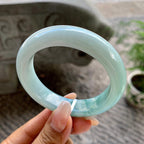 细糯种飘花平安镯（55mm）（yc202356）