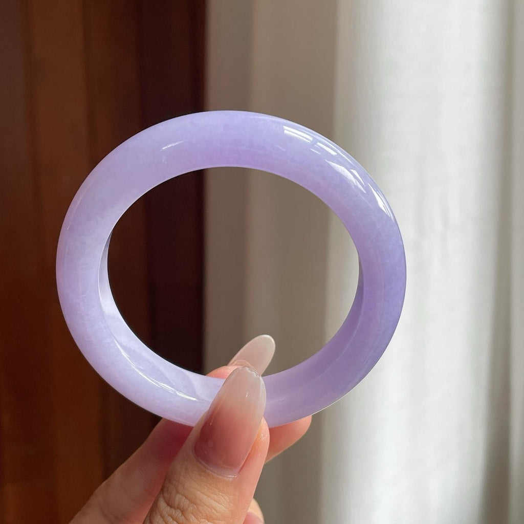 糯冰紫罗兰翡翠手镯（55mm）（yc263539）