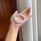 糯冰紫罗兰翡翠平安镯（54mm）（yc407485）