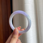 糯冰紫罗兰翡翠圆条手镯（52.2mm)（yc374794）