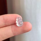 裸石冰玻种翡翠豆子（yc249141）