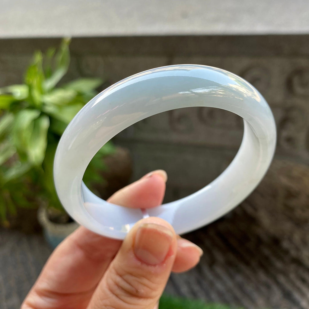 细糯种淡晴底平安镯（56.5mm）（yc311868）