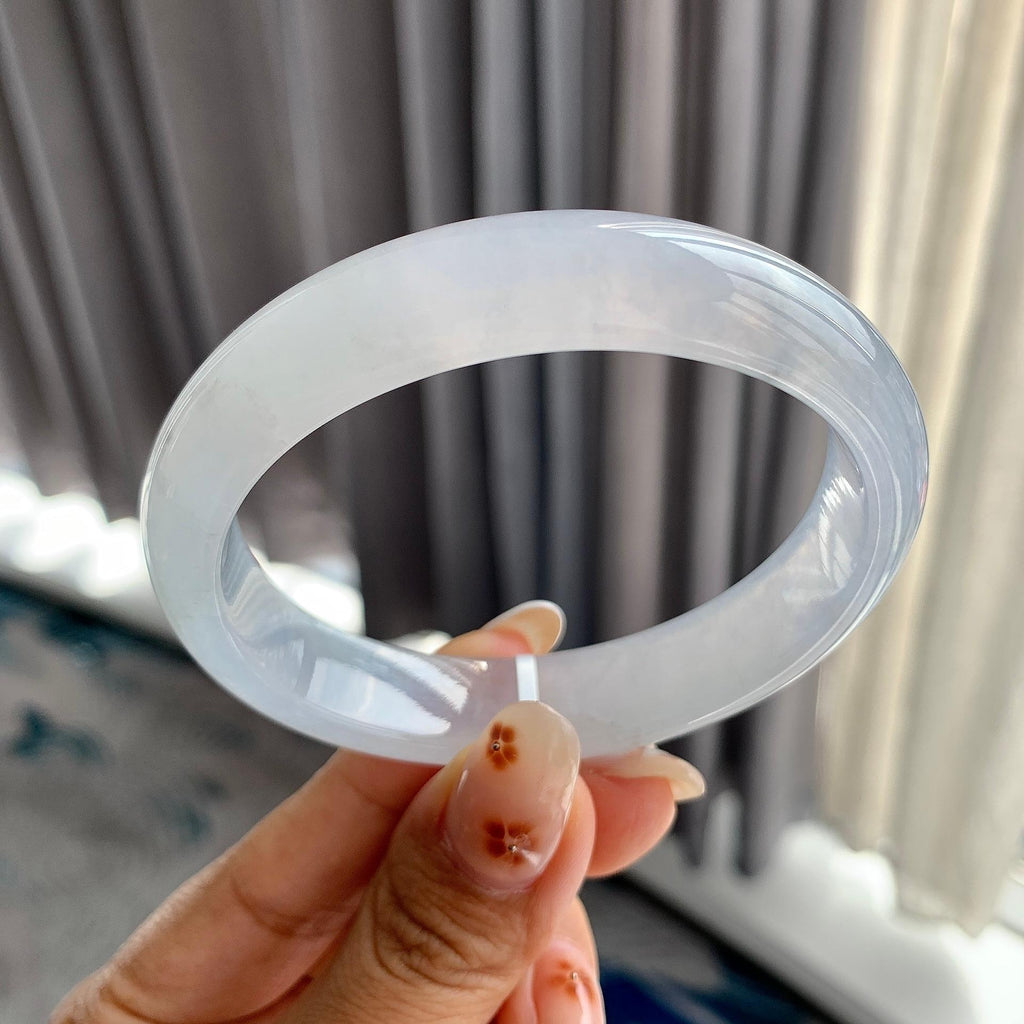 细糯种带底色贵妃手镯（57.9mm）（yc250414）