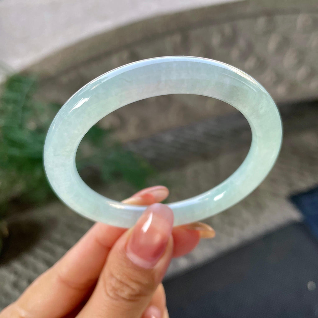 细糯种晴底圆条手镯（51.8mm）（yc305677）