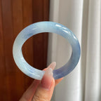 冰种紫罗兰翡翠平安镯（54.5mm）（yc303126）