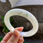 细糯种飘花平安镯（55.7mm）（yc308177）