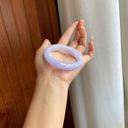 糯冰紫罗兰翡翠平安镯（50.5mm）（yc310950）