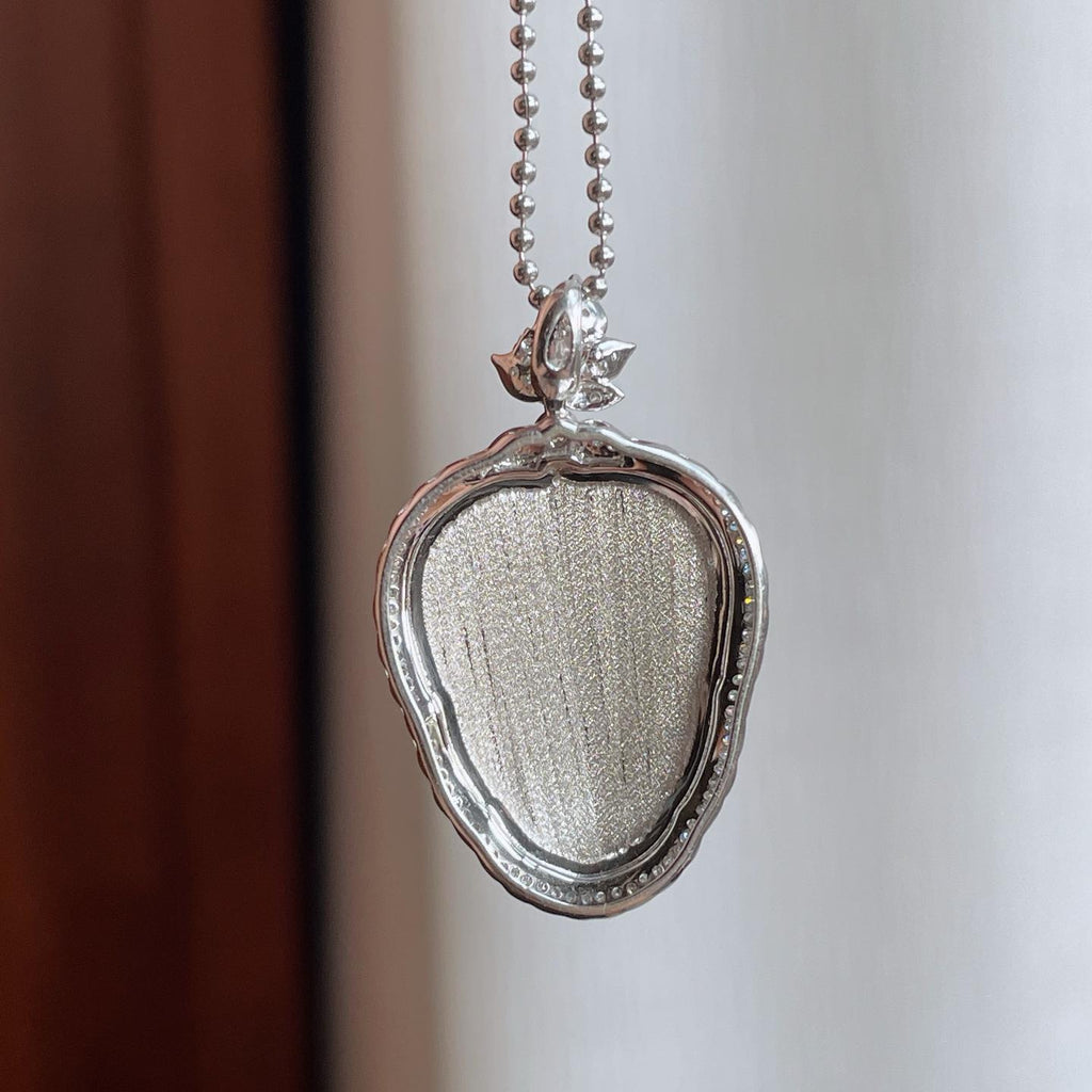 18k金镶糯种满绿翡翠叶子（yc251709）