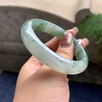 糯冰种飘花平安镯（56mm）（yc297968）