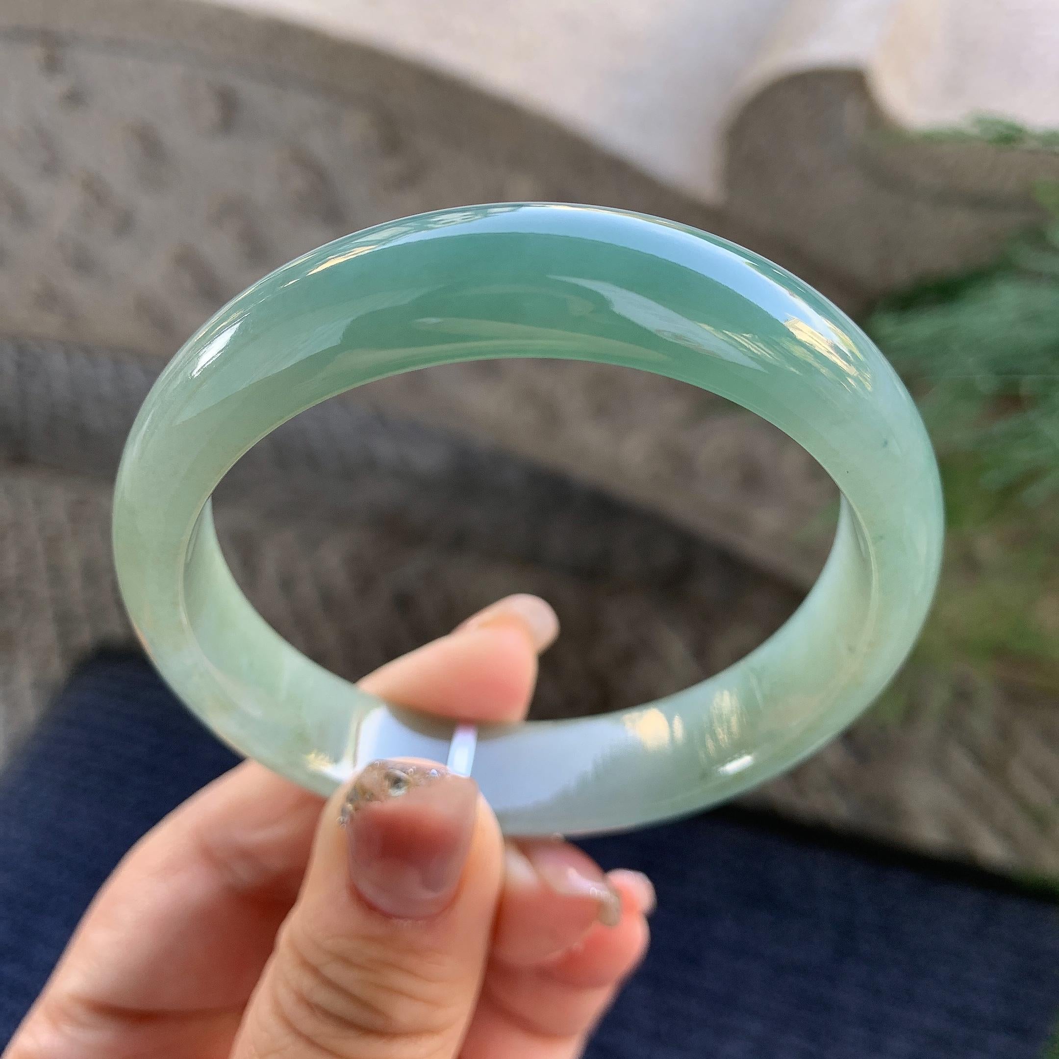 细糯种晴底平安镯（56.8mm）（yc294650）