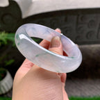 冰种飘花宽版轮胎手镯（58mm）（yc253072）