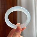 冰玻种翡翠平安镯（55.5mm）（yc344055）