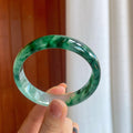 冰种带底色翡翠平安镯（59mm）（yc291694）