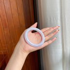 糯冰紫罗兰翡翠圆条手镯（56mm)（yc415548）