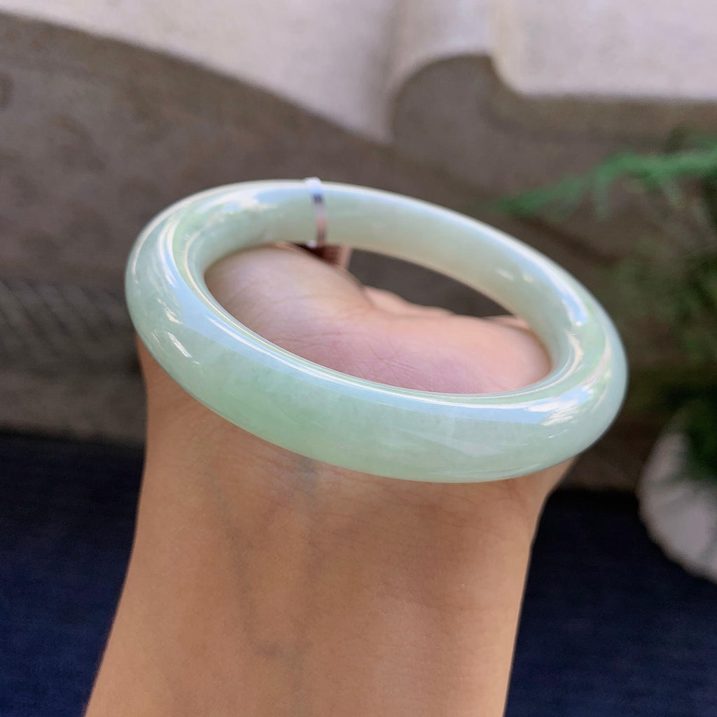 糯种晴底圆条手镯（51.9mm）（yc223233）